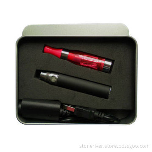 EGO-CE4+ e-cigarette, metal case packs, 650mAh battery, colored atomizer